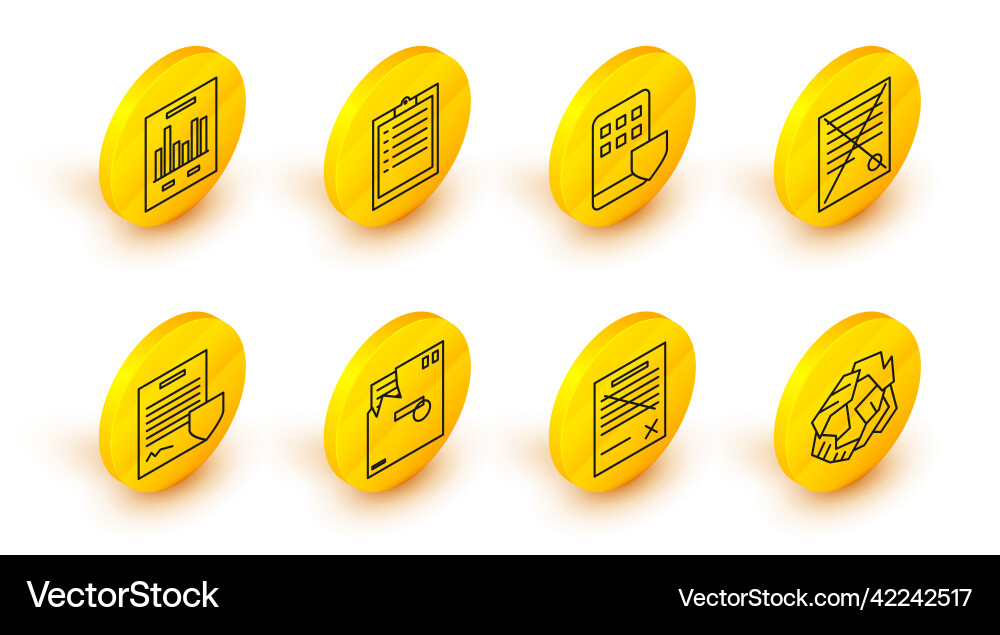 Set line crumpled paper ball delete file document Set line crumpled paper ball delete file document vector image