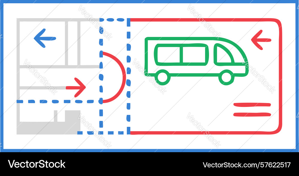 Train ticket layout with route map design Vector Image