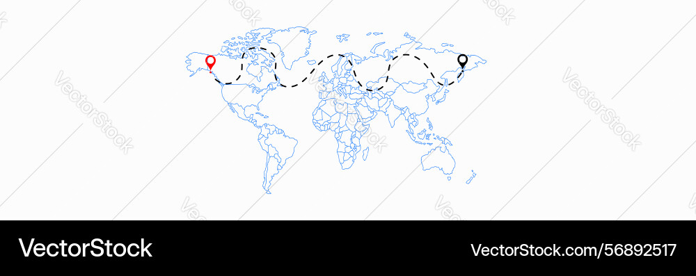 World map background with airplanes Vector Image