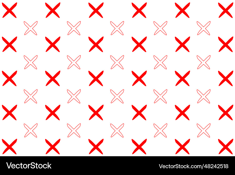 Abstract cross pattern background vector image