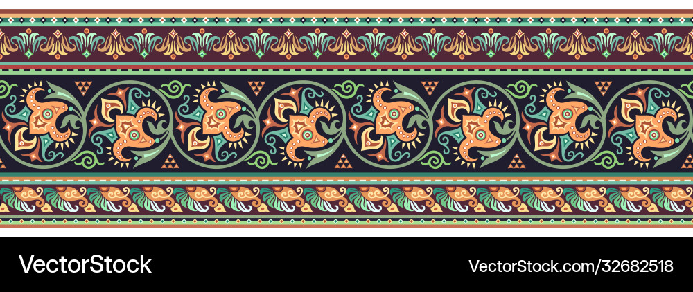 Abstract stripe pattern ornamental background Vector Image