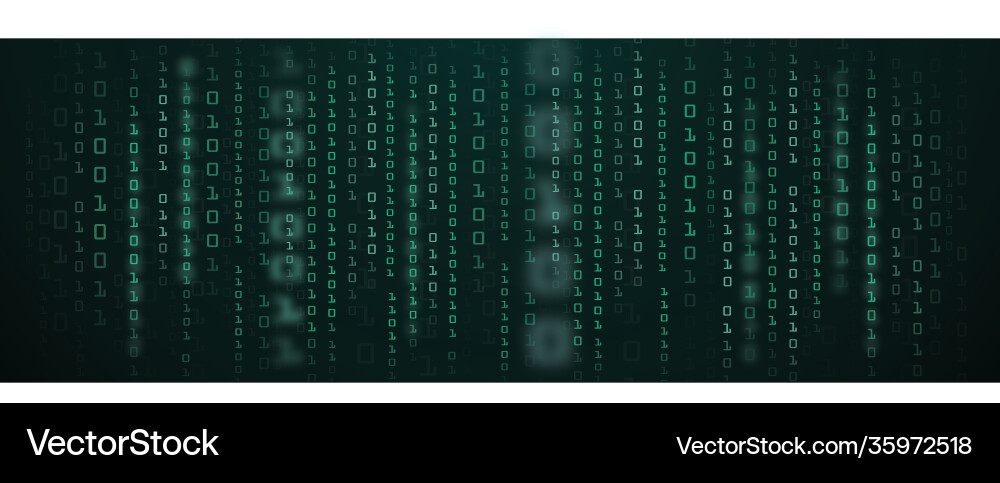 Abstract technology background binary data Abstract technology background binary data vector image