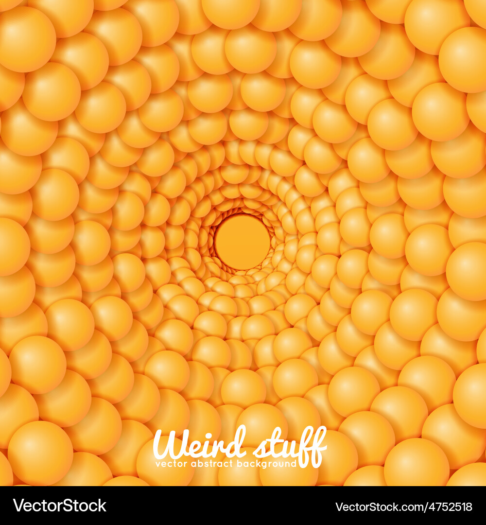 Chain of spheres with soft shadows in form vector image