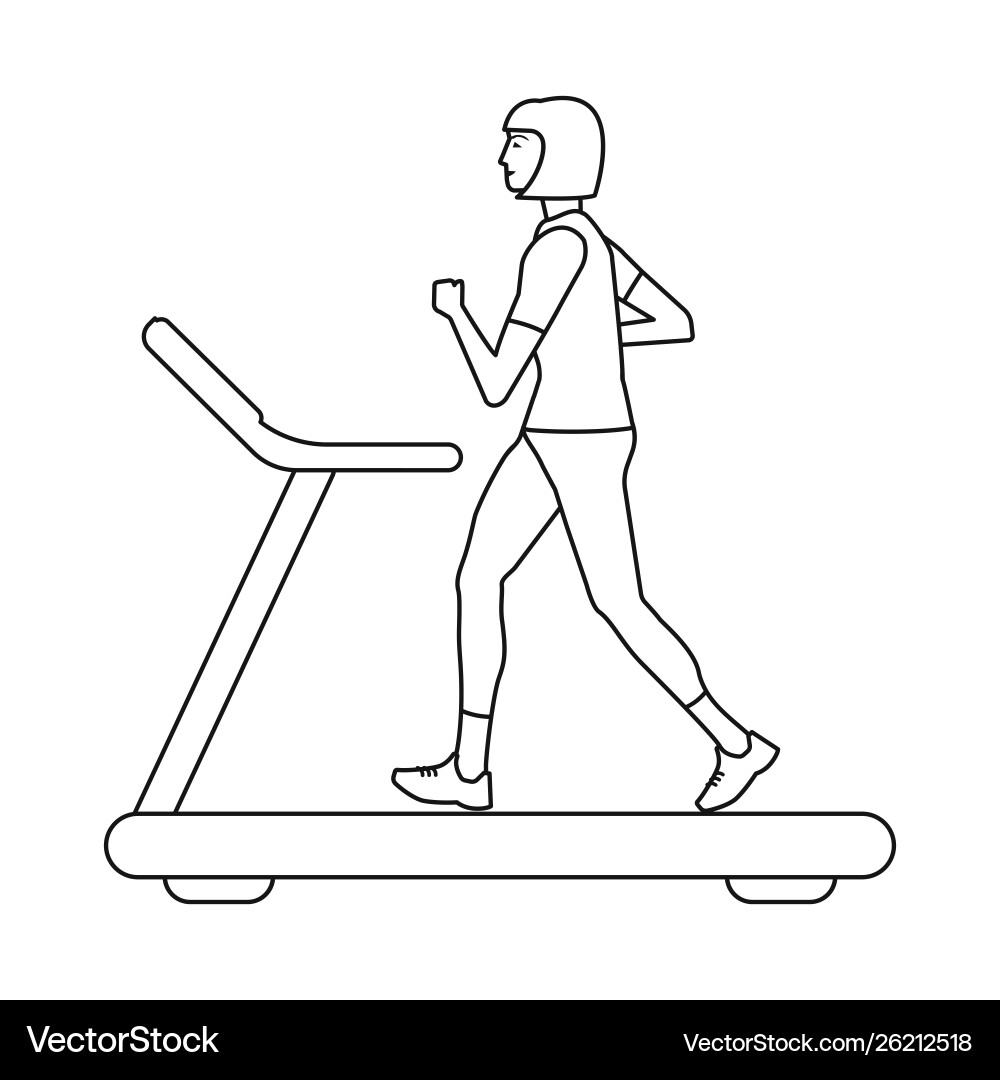 Design exercise and sprinter symbol Vector Image