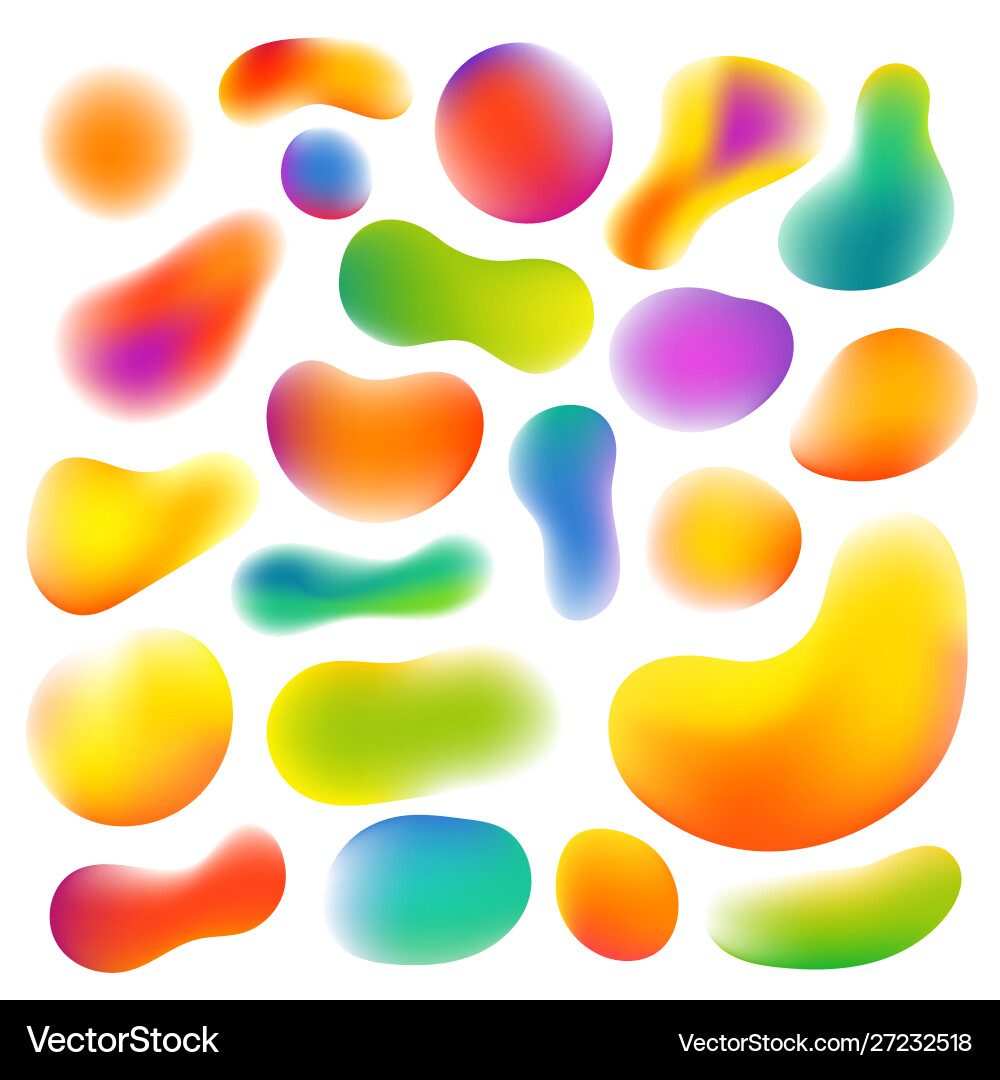 Different abstract colorful shapes set Different abstract colorful shapes set vector image