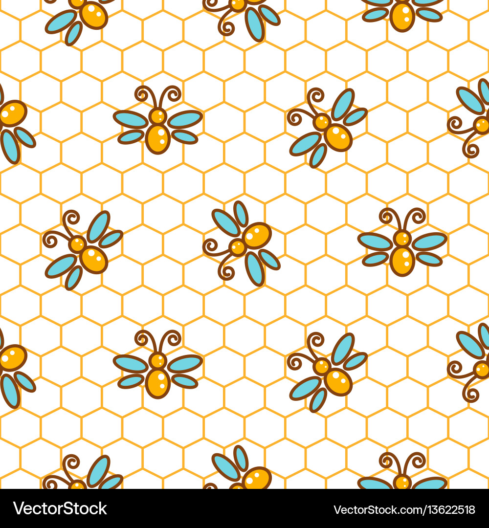 Honeycomb Pattern Background vector image