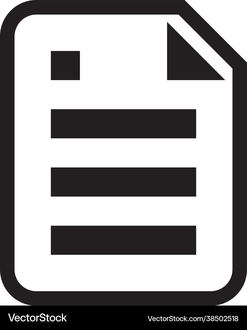 Letter document icon data and information text Letter document icon data and information text vector image
