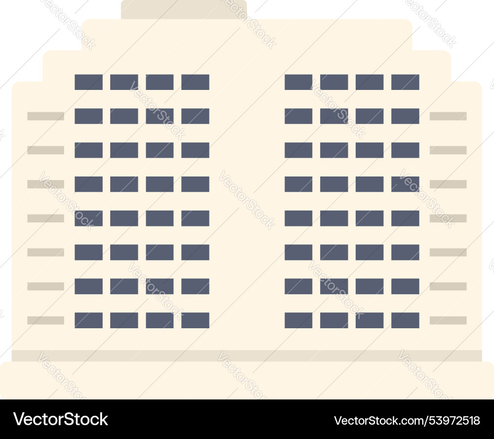 Modern building showing minimalist architecture Vector Image