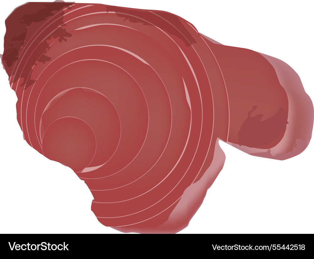 Red concentric circles creating a target effect vector image