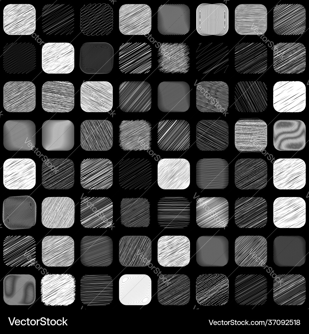 Rounded square with sketchy scribble doodle Rounded square with sketchy scribble doodle Vector Image