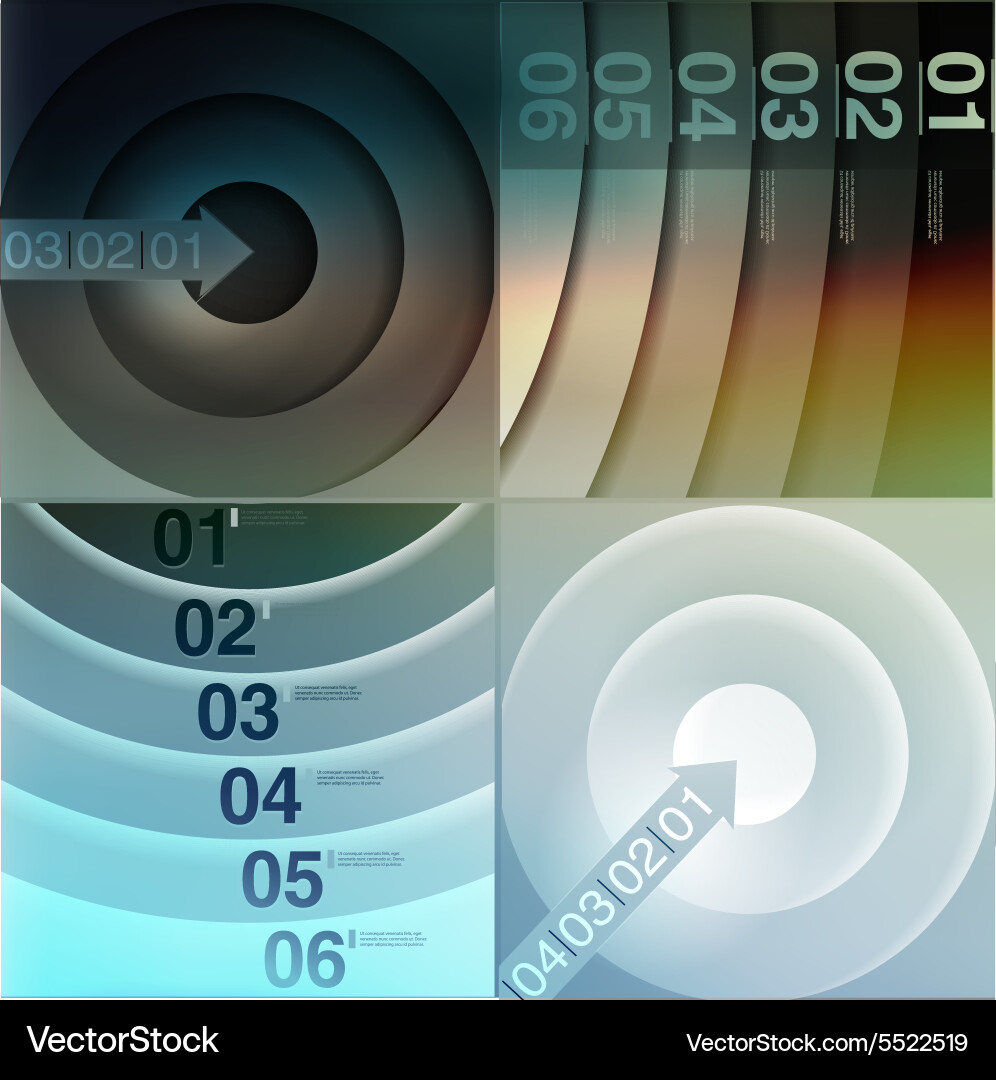 Abstract background number line vector image
