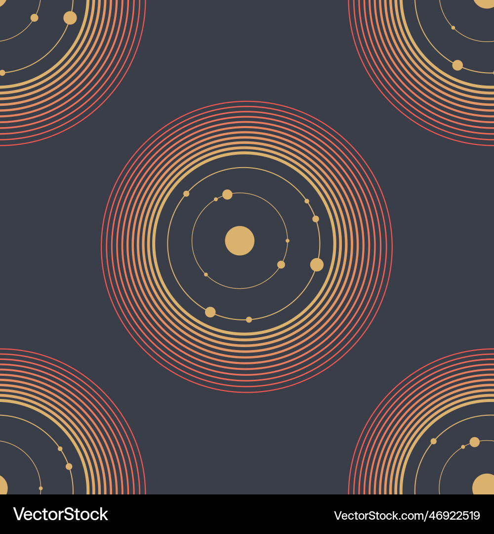 Abstract geometric seamless pattern with circles Abstract geometric seamless pattern with circles vector image