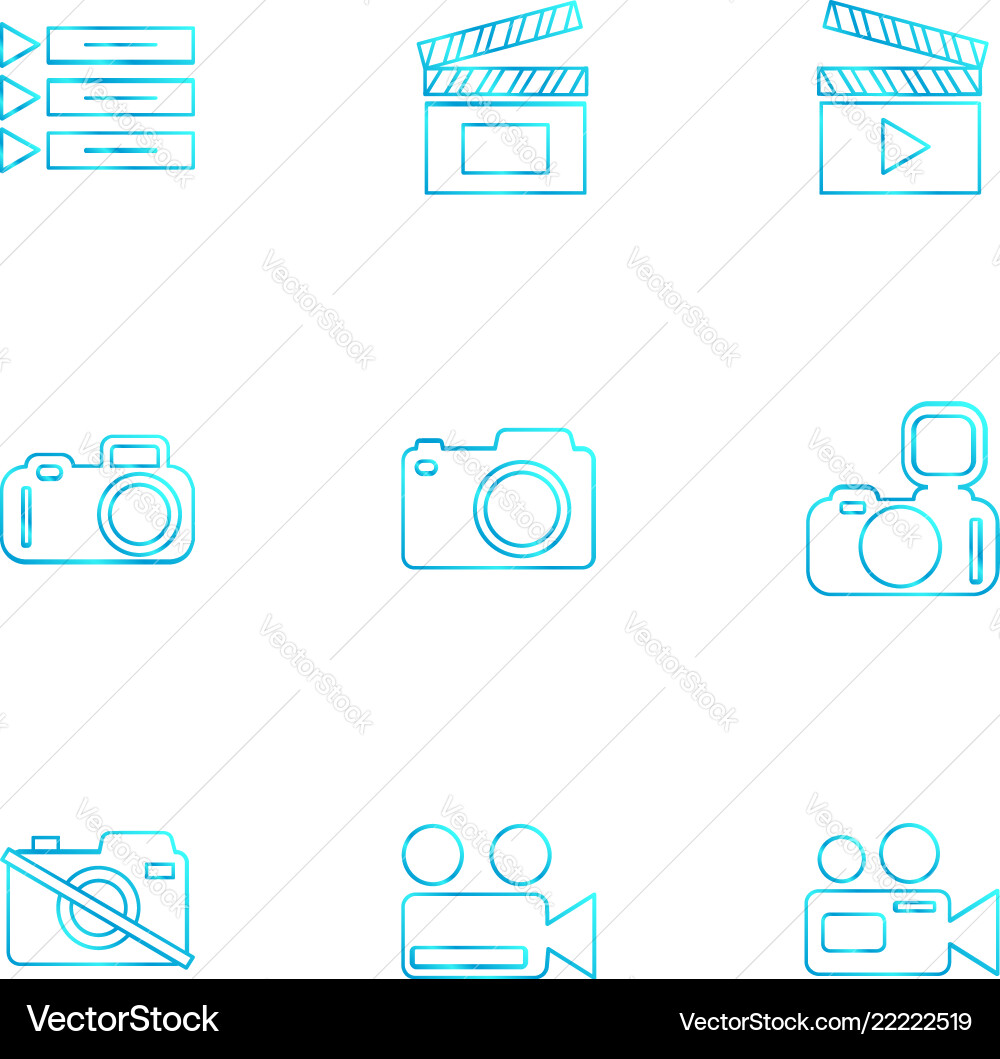 Camera recorder capture click photography vector image