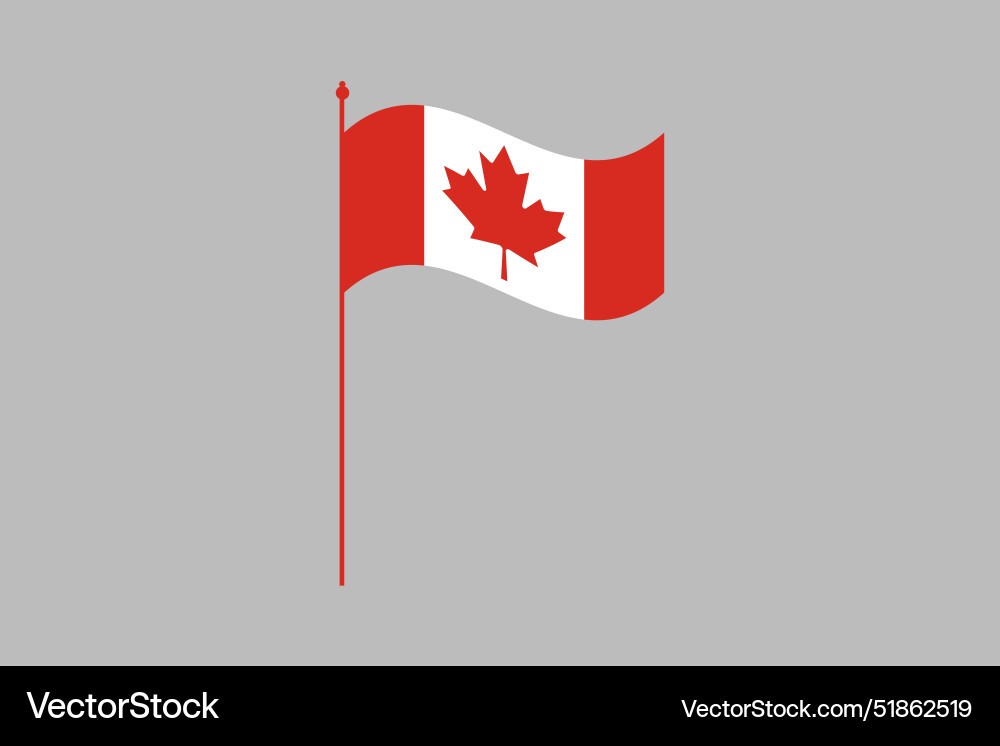 Canada flag Royalty Free Vector Image - VectorStock