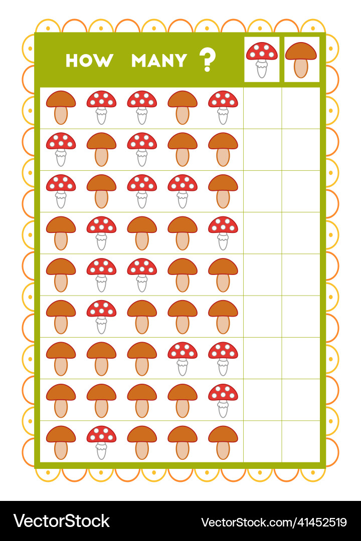 Counting game educational for children count Counting game educational for children count vector image
