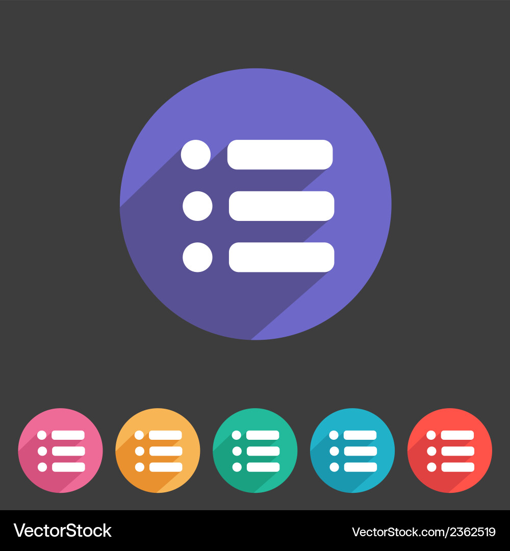 Flat game graphics icon menu vector image
