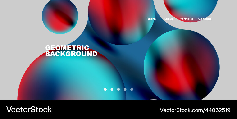 Flowing gradient colors and round elements Flowing gradient colors and round elements Vector Image
