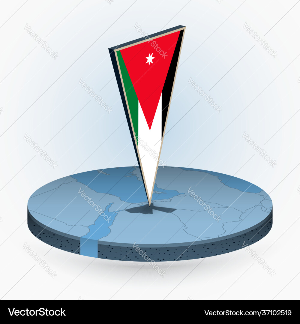Jordan map in round isometric style Jordan map in round isometric style vector image