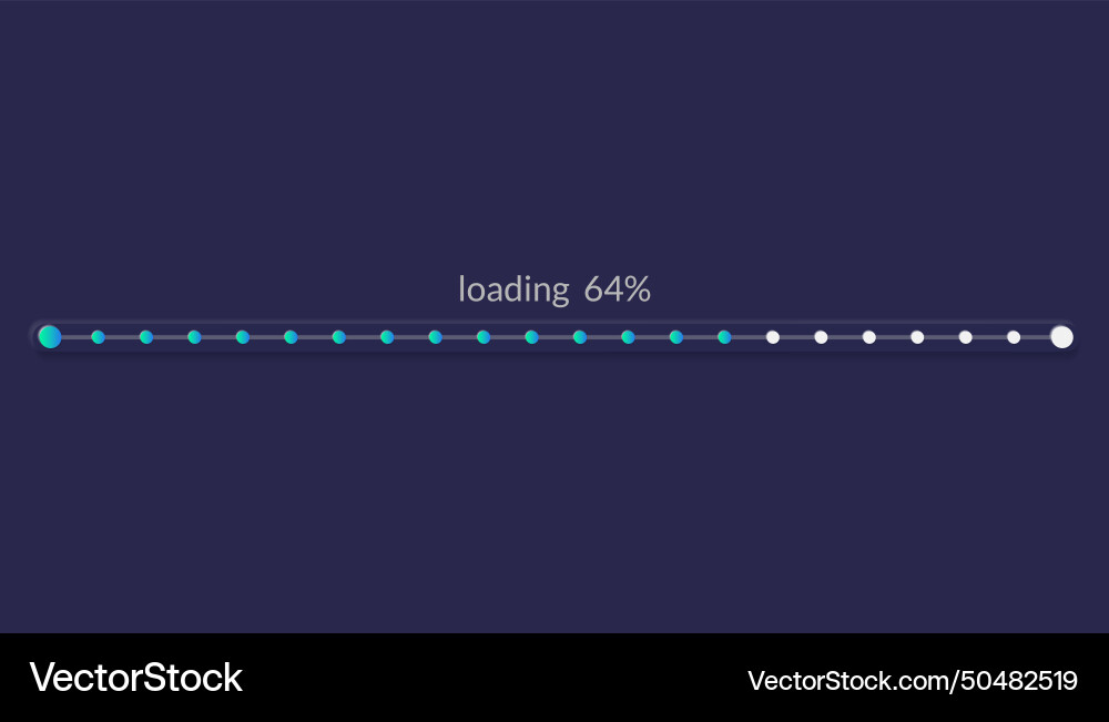 Progress load bar indicator of status download Progress load bar indicator of status download vector image