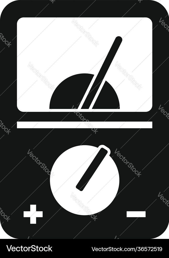 Radio multimeter icon simple style Radio multimeter icon simple style vector image