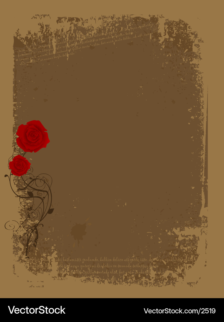 Rose Grunge Texture vector image