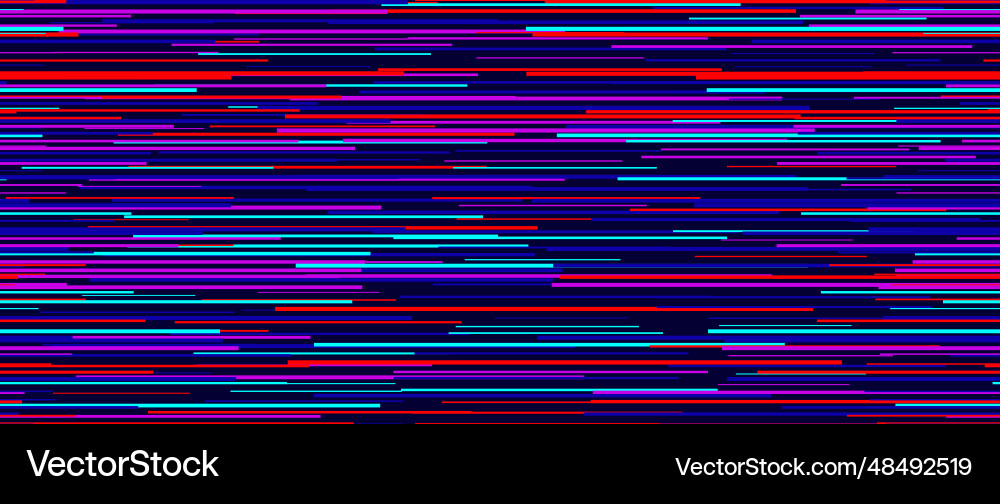 Seamless random lines pattern white tv noise Vector Image