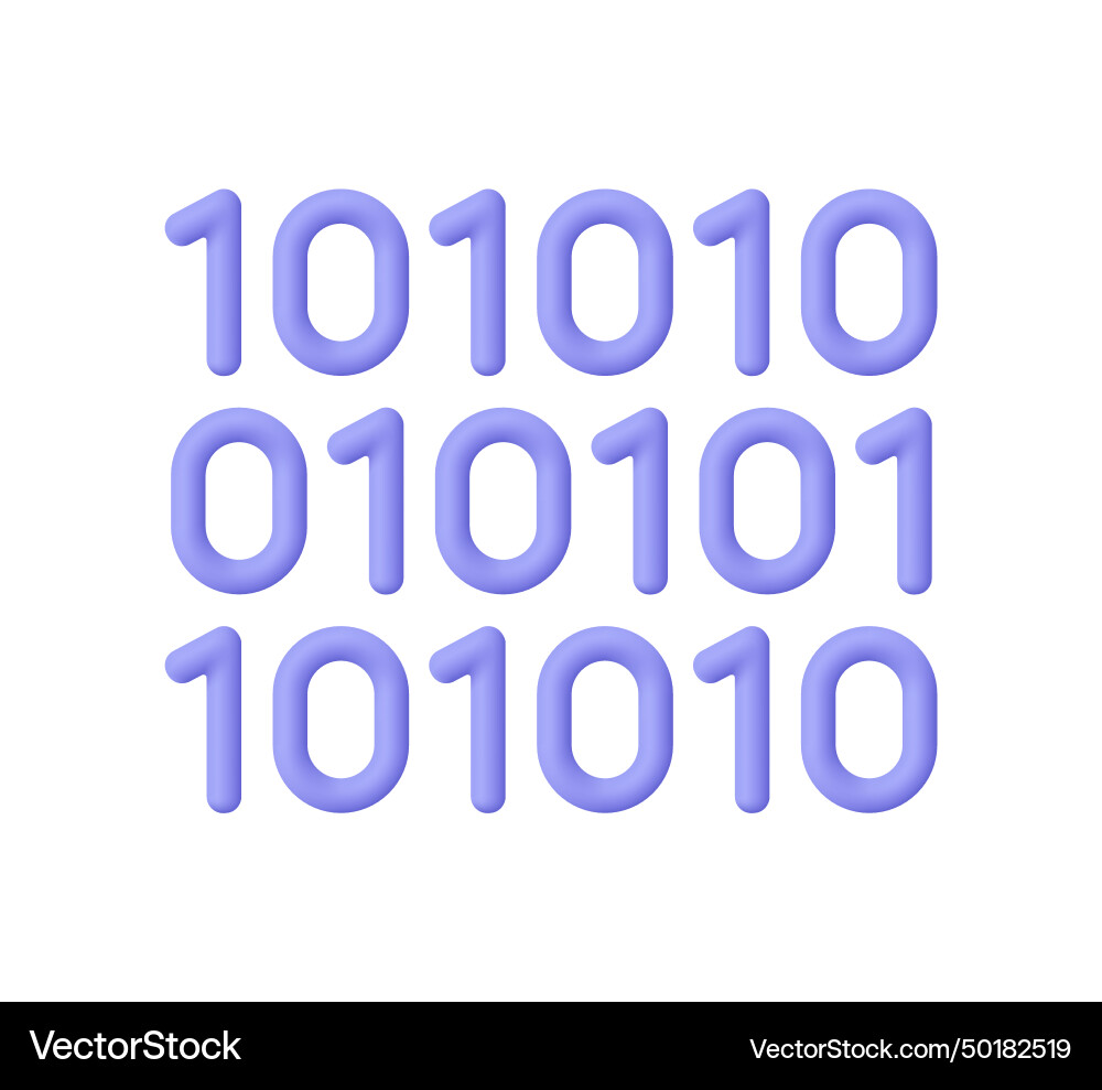 Streaming Binary Code vector image