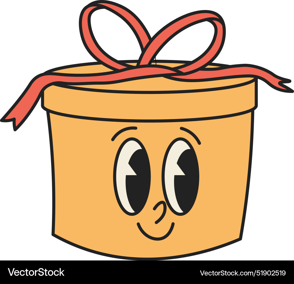 Weihnachtsgeschenkbox mit rotem Bogen vektorbild