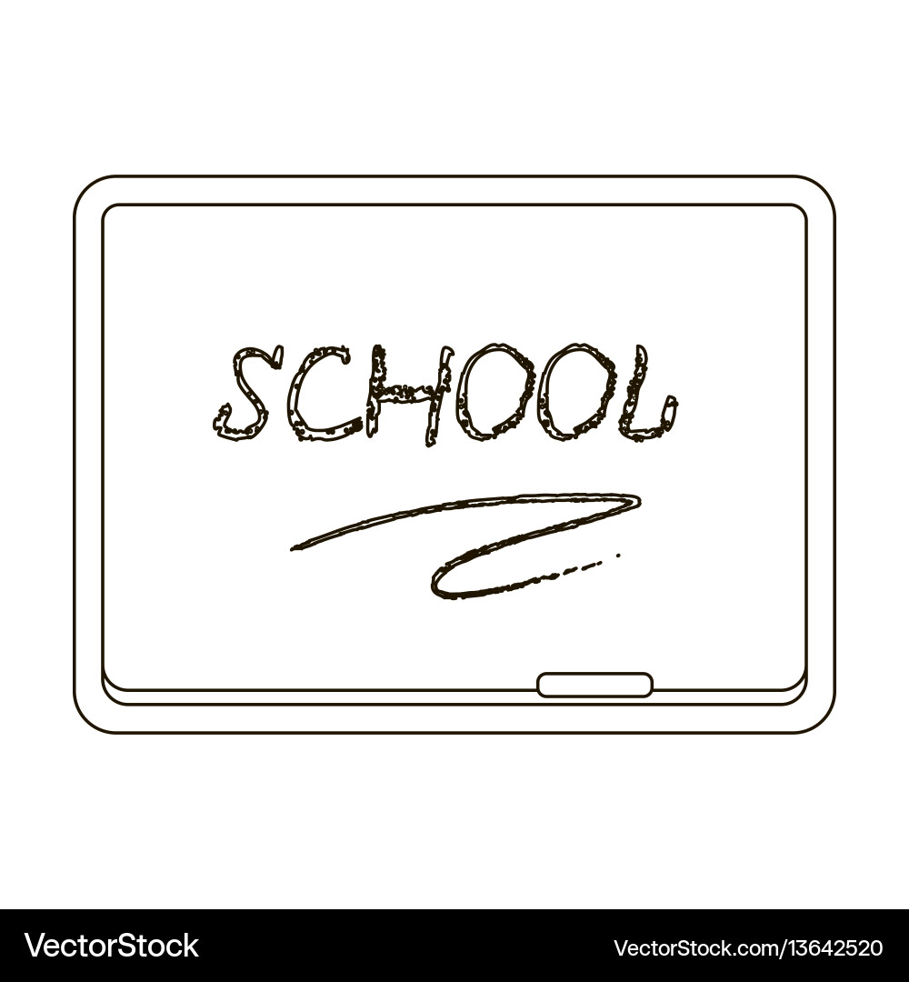 Blackboard with chalk and pointer board vector image