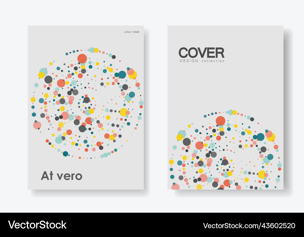Circles design elements color halftone frame Circles design elements color halftone frame vector image