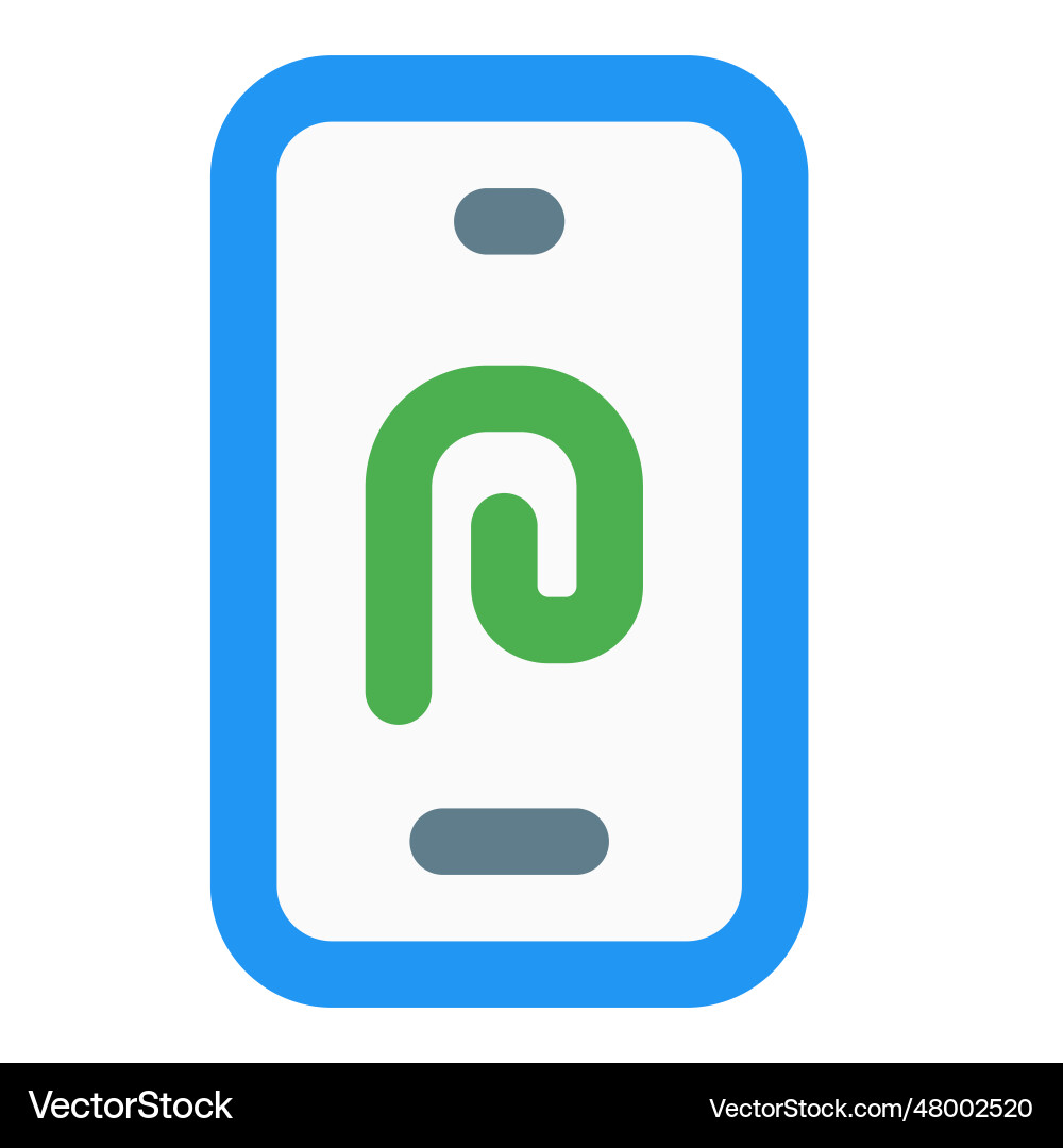 Fingerprint smart security sensor in cellphone Vector Image