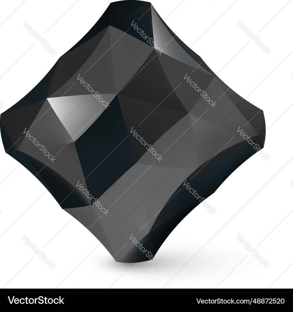 Low poly object Vector Image
