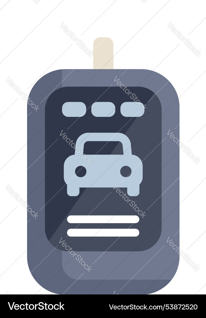 Modern car key showing security and access control Vector Image