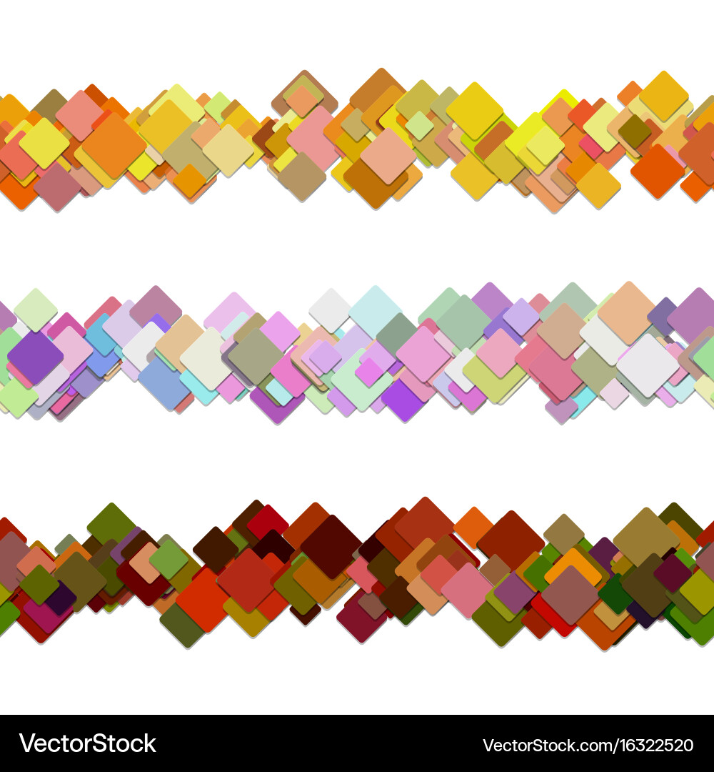 Repeatable square pattern paragraph divider line vector image