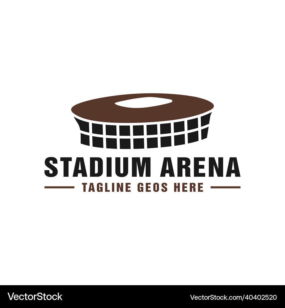 Stadion arena building inspiration logo Stadion arena building inspiration logo vektorbild