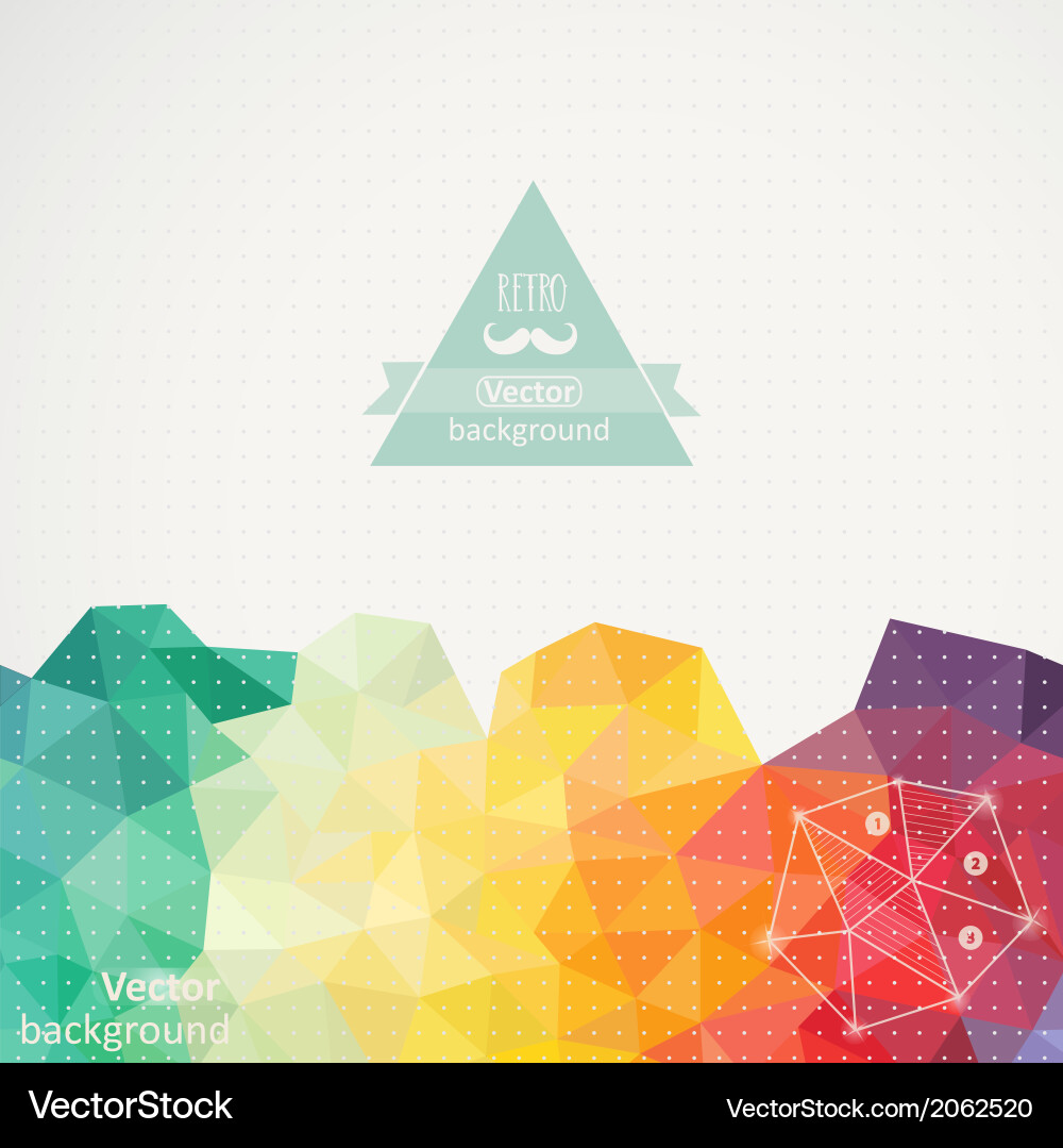 Triangle pattern background vector image