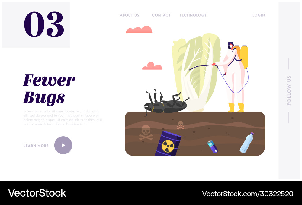 Vegetable grow in garden with polluted toxic soil Vector Image
