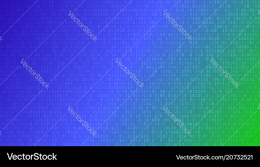 Abstract background of ones and zeros Abstract background of ones and zeros Vector Image