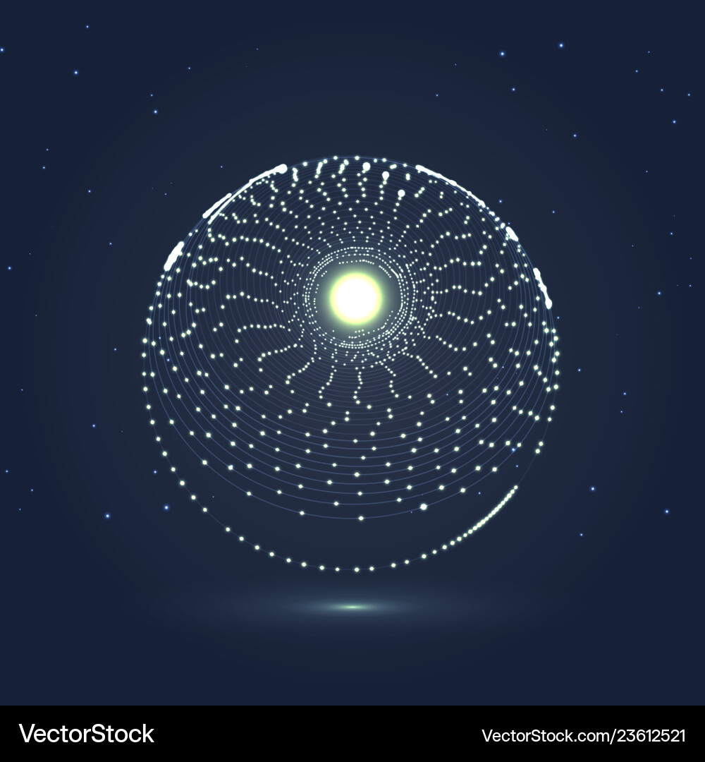 Abstract shape particles with lens flare effect Abstract shape particles with lens flare effect vector image