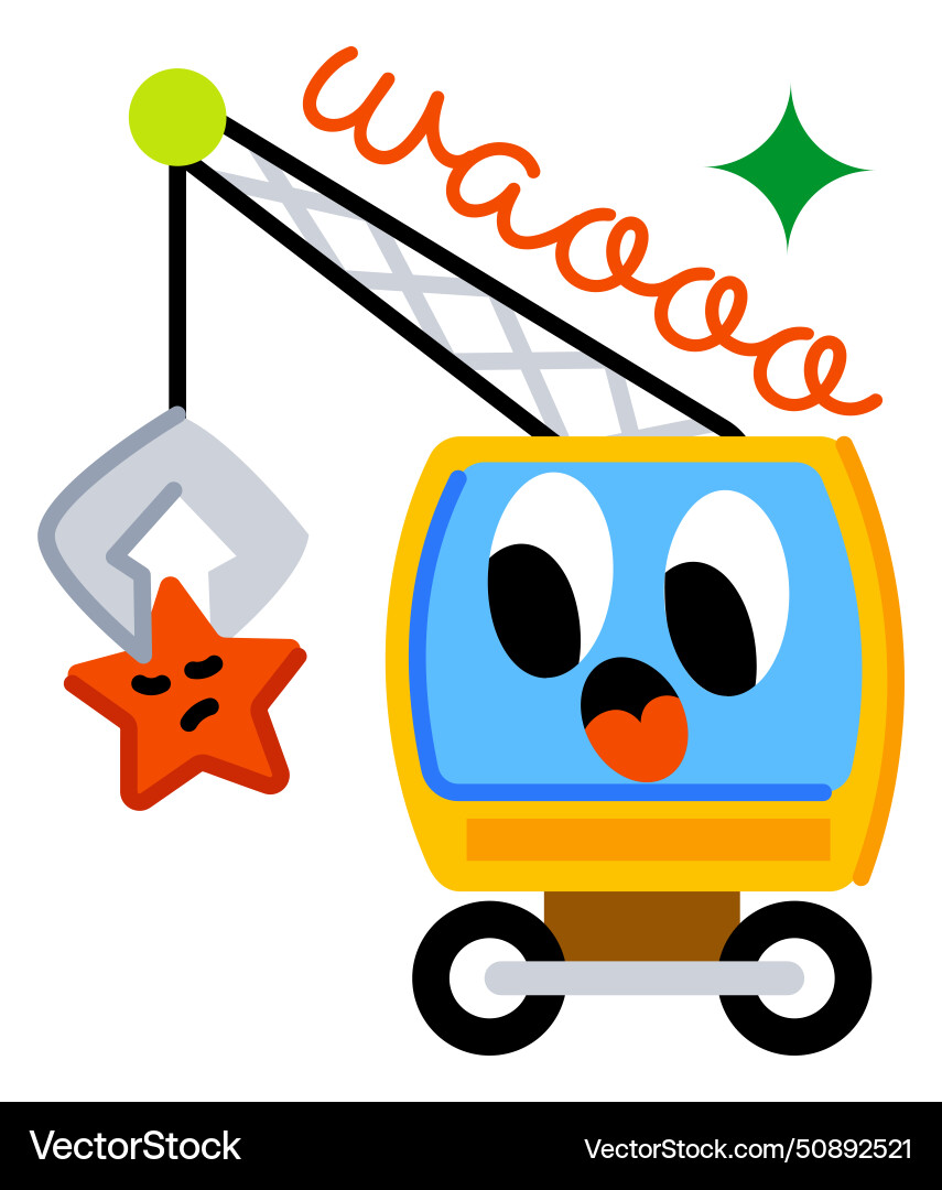 Construction crane Royalty Free Vector Image - VectorStock