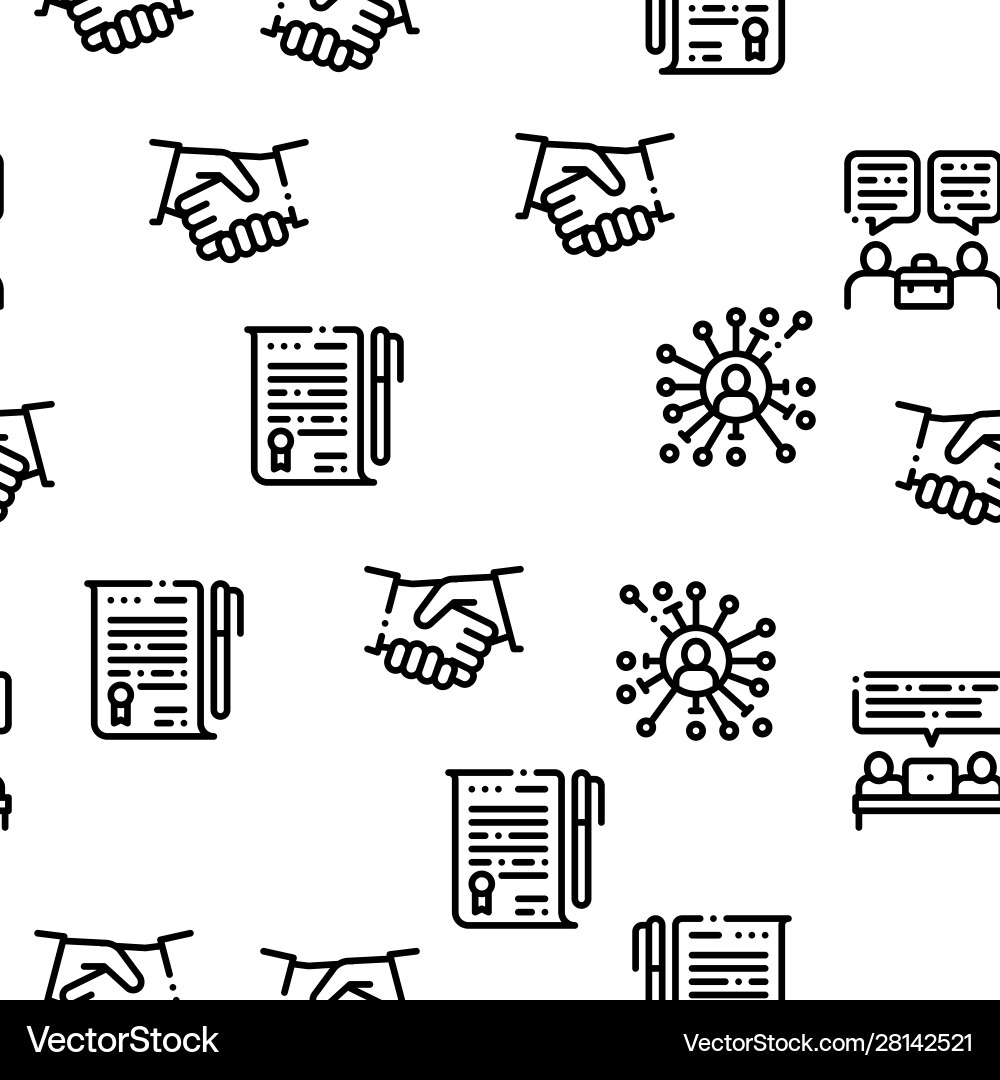 Contract seamless pattern Vector Image