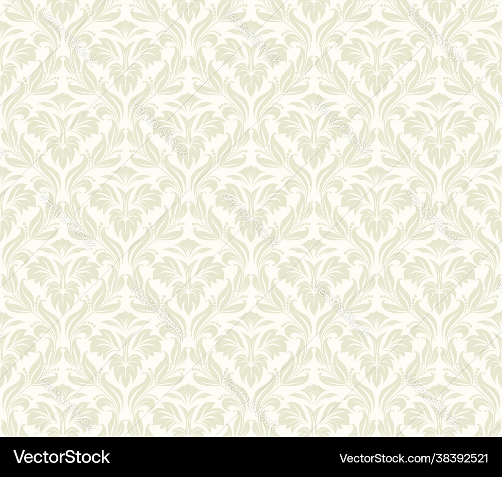 Damask seamless pattern Damask seamless pattern vector image