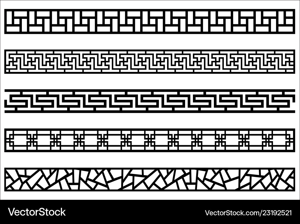 Edge ornament for frame design vector image