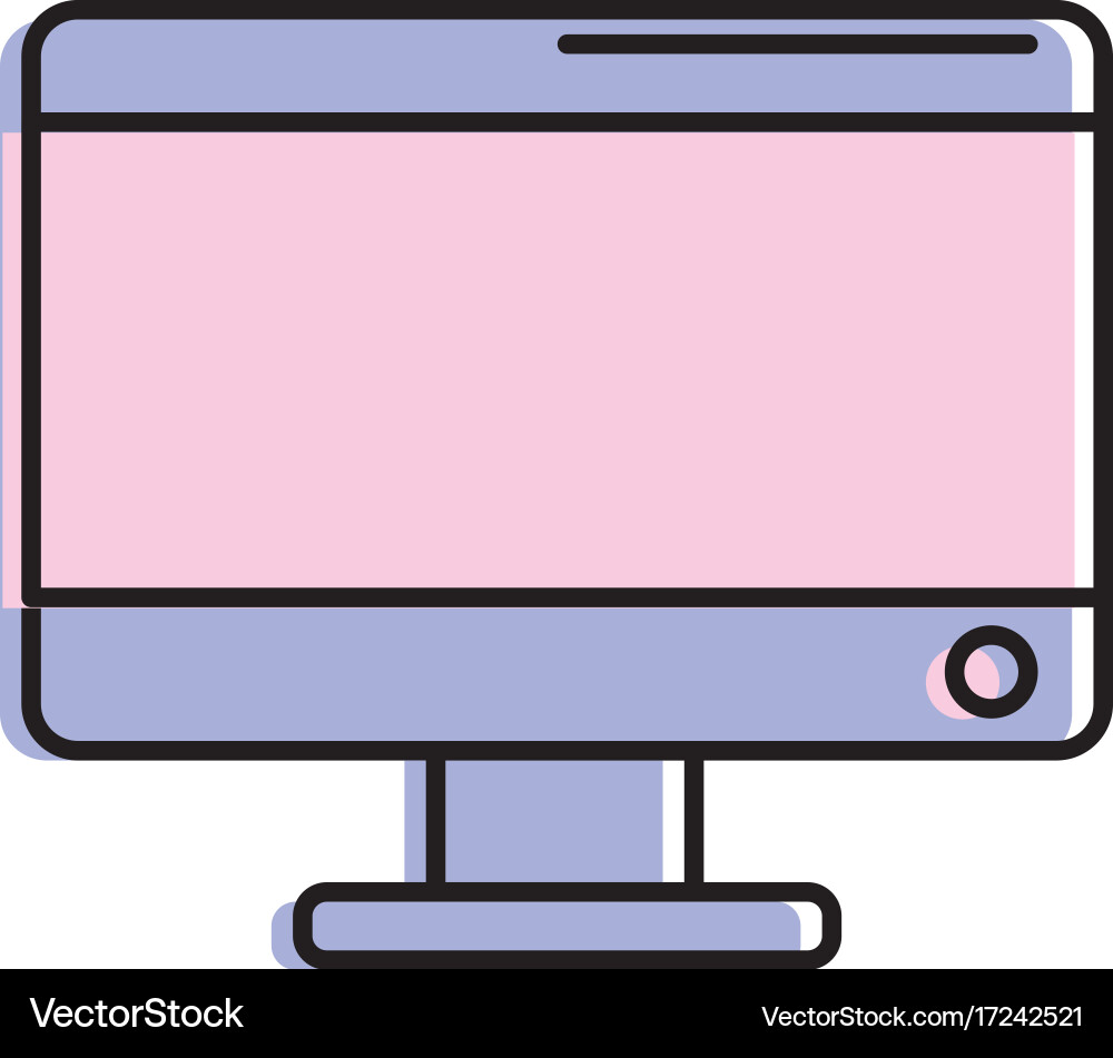 Electronic computer technology with database Vector Image
