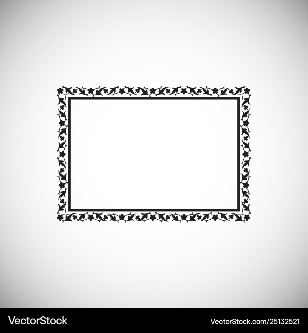Frame icon on background for graphic and web Frame icon on background for graphic and web vector image