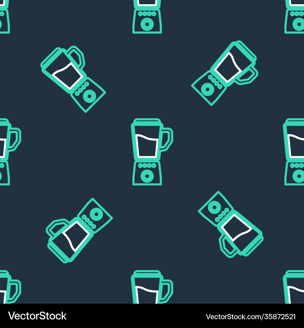 Line blender icon isolated seamless pattern Line blender icon isolated seamless pattern Vector Image