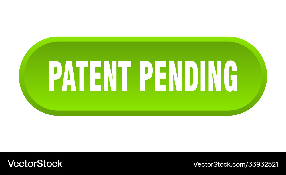 Patent pending button rounded sign on white Vector Image