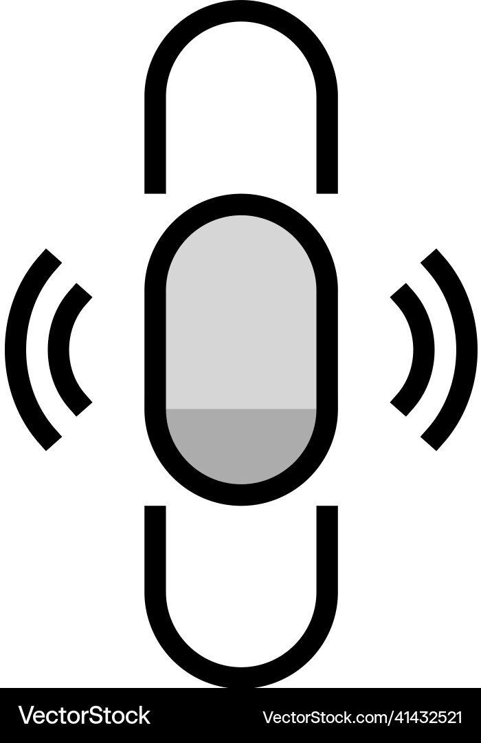 Thin transparent scroll color icon vector image