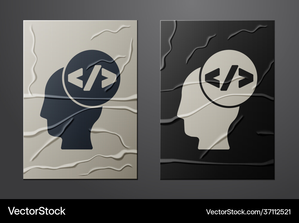 White web design and front end development icon vector image