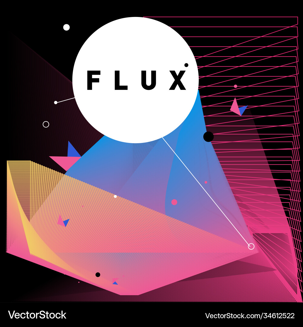 3d colorful wave background dynamic flux effect 3d colorful wave background dynamic flux effect Vector Image